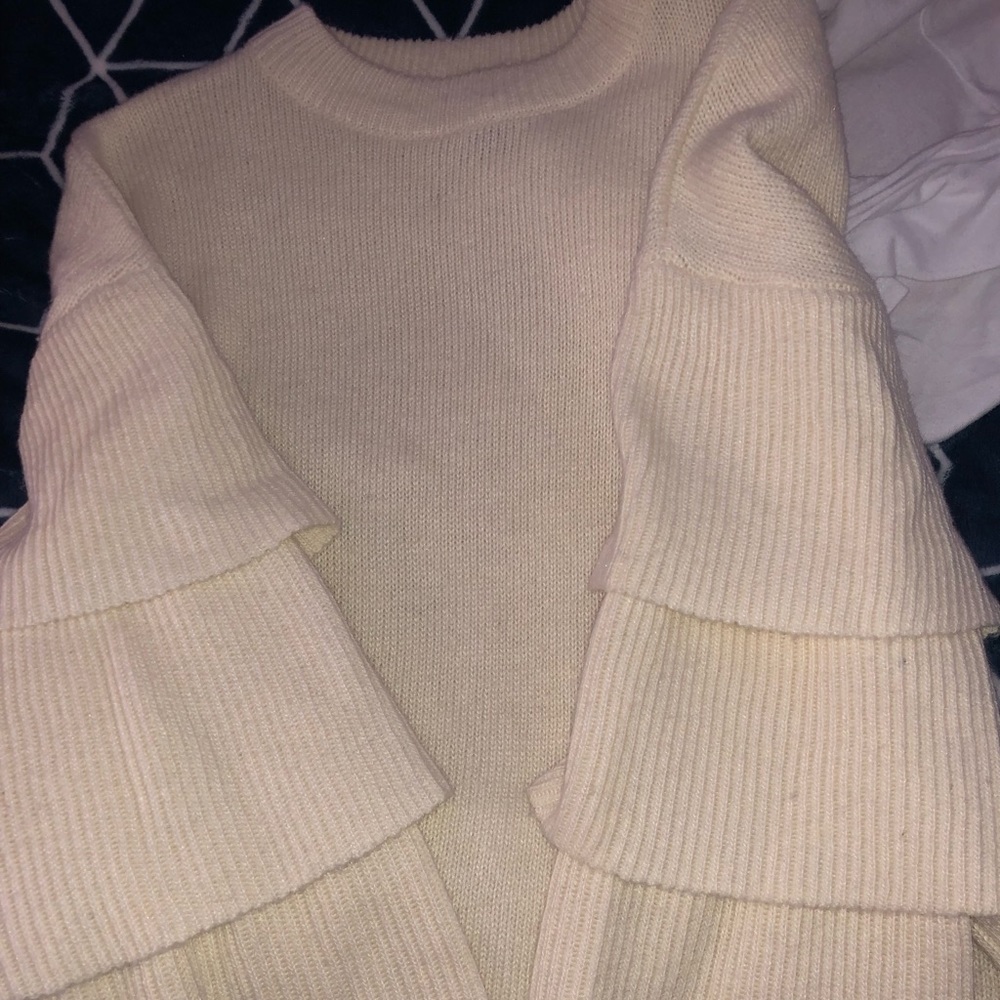 Bell sleeve sweater